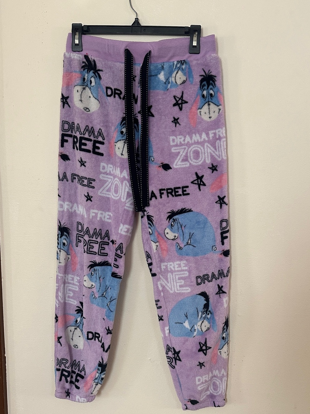 Disney Eeyore Plush Fleece Pajama Jogger Pants